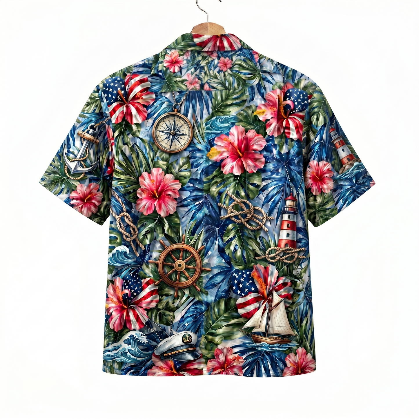 Sailing America 4th July 250 Years Anniversary Premium Unisex Hawaiian Shirt For Men and Women