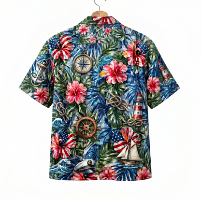 Sailing America 4th July 250 Years Anniversary Premium Unisex Hawaiian Shirt For Men and Women