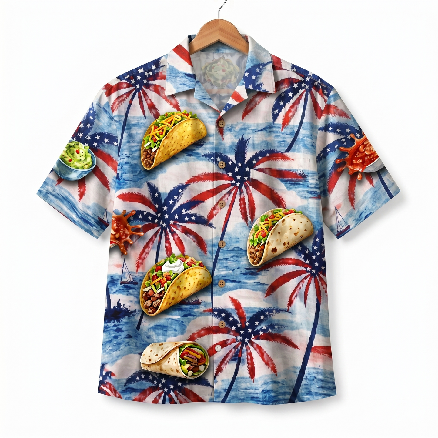Tacos Lover America 4th July 250 Years Anniversary Premium Unisex Hawaiian Shirt For Men and Women