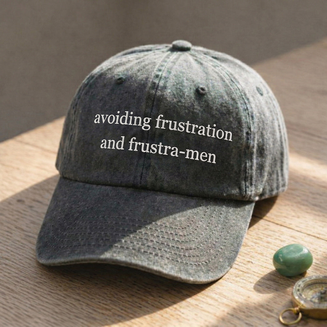 Meningeneral Funny Quotes Baseball Hat Embroidered Premium Baseball Wash Cap