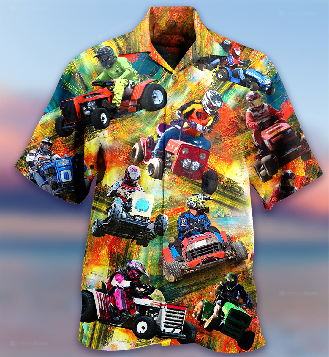 Car Racing Color - Hawaiian Shirt 