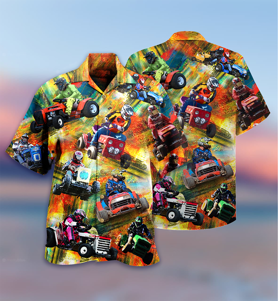 Car Racing Color - Hawaiian Shirt 
