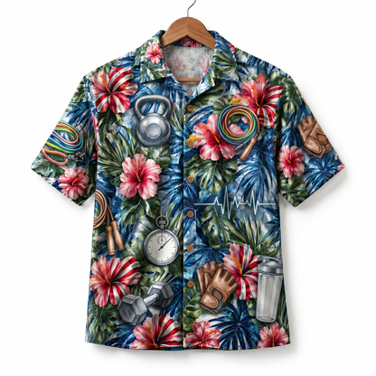 Fitness America 4th July 250 Years Anniversary Premium Unisex Hawaiian Shirt For Men and Women