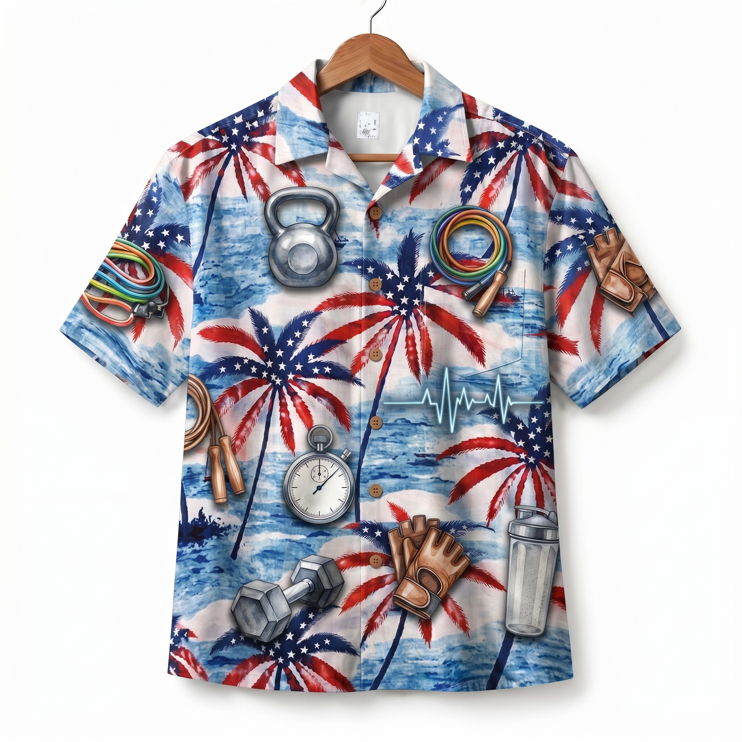 Fitness America 4th July 250 Years Anniversary Premium Unisex Hawaiian Shirt For Men and Women