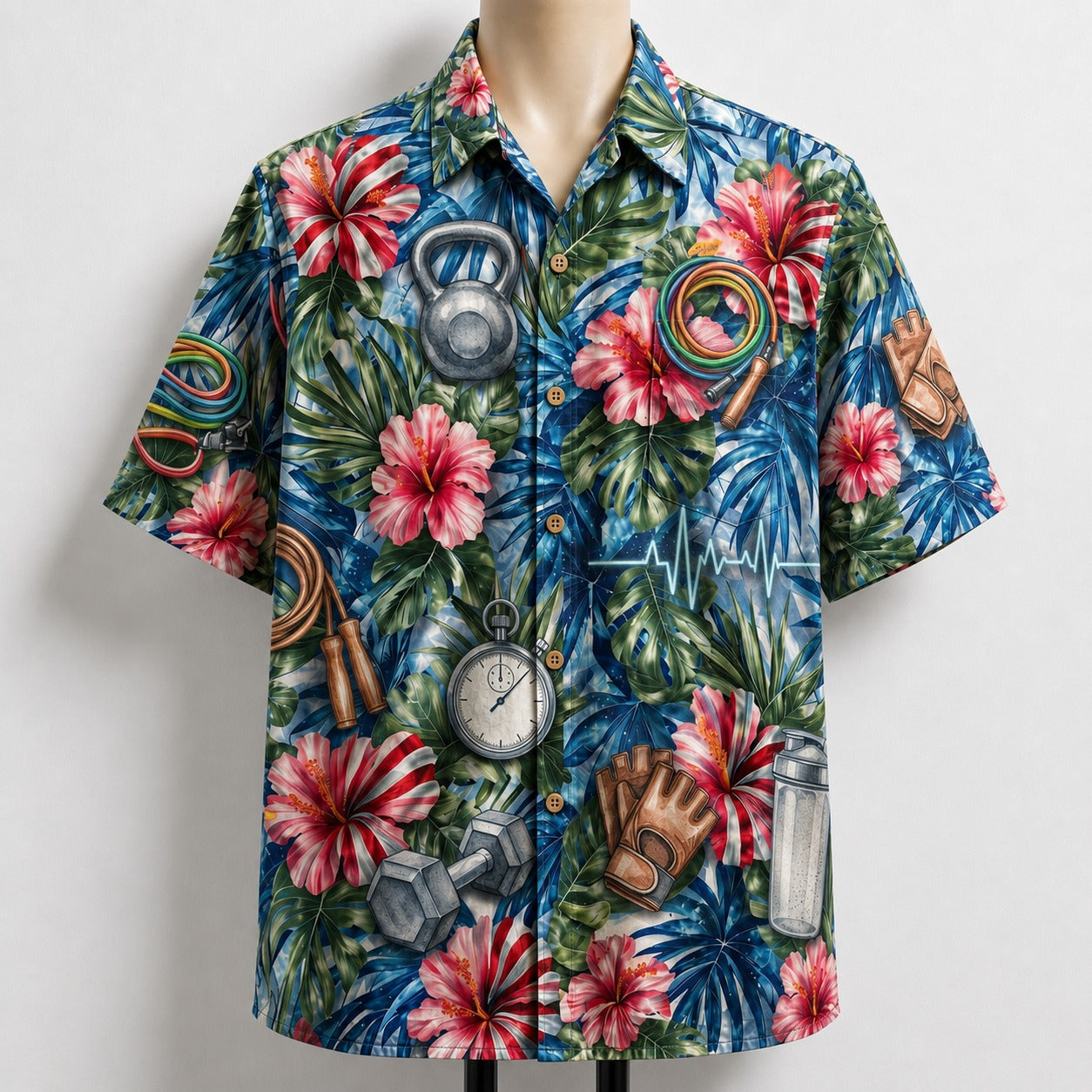 Fitness America 4th July 250 Years Anniversary Premium Unisex Hawaiian Shirt For Men and Women
