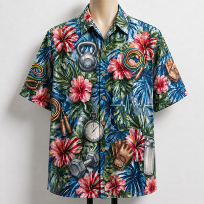 Fitness America 4th July 250 Years Anniversary Premium Unisex Hawaiian Shirt For Men and Women