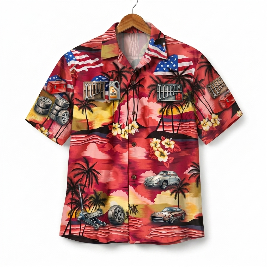 Garage Life America 4th July 250 Years Anniversary Premium Unisex Hawaiian Shirt For Men and Women
