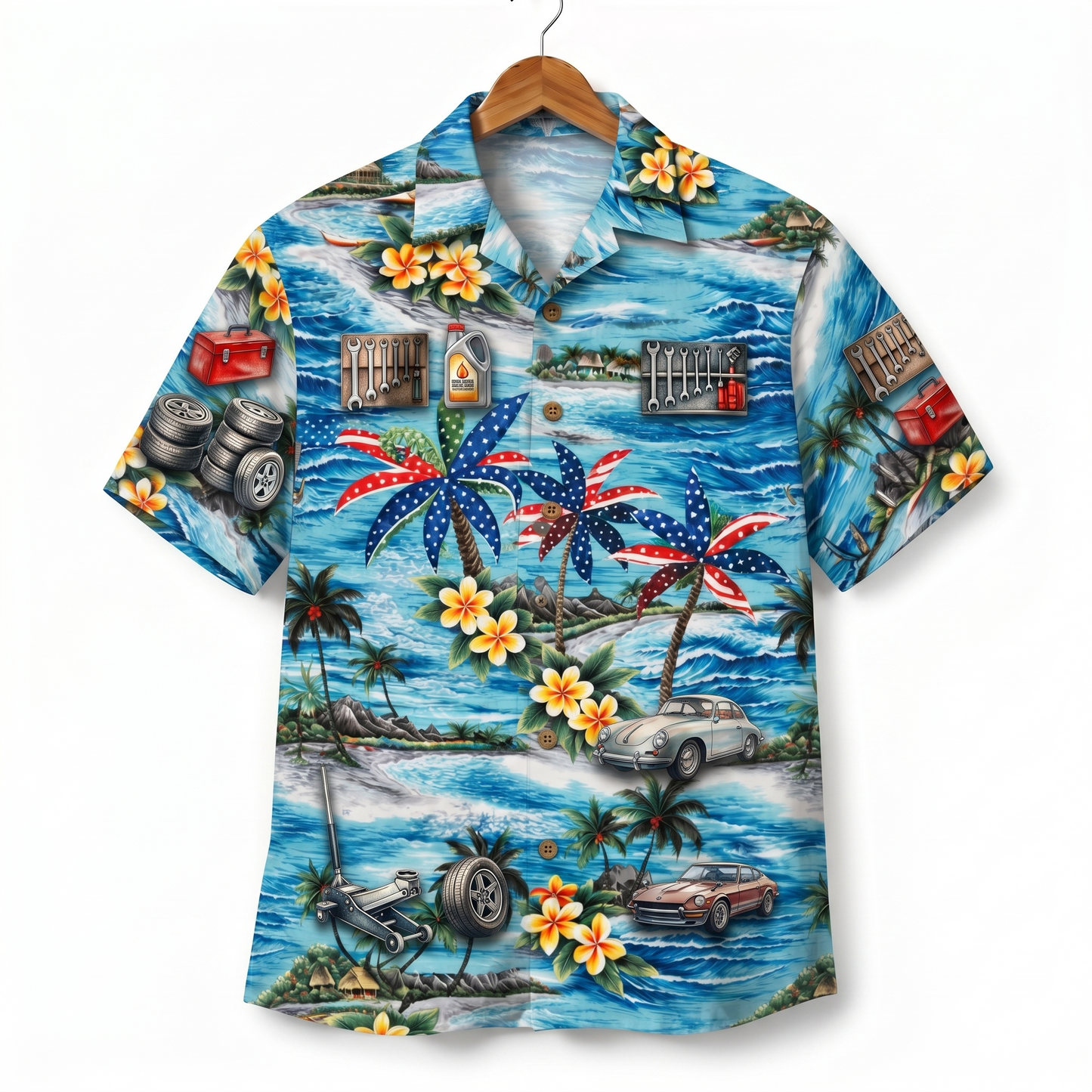 Garage Life America 4th July 250 Years Anniversary Premium Unisex Hawaiian Shirt For Men and Women