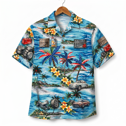 Garage Life America 4th July 250 Years Anniversary Premium Unisex Hawaiian Shirt For Men and Women