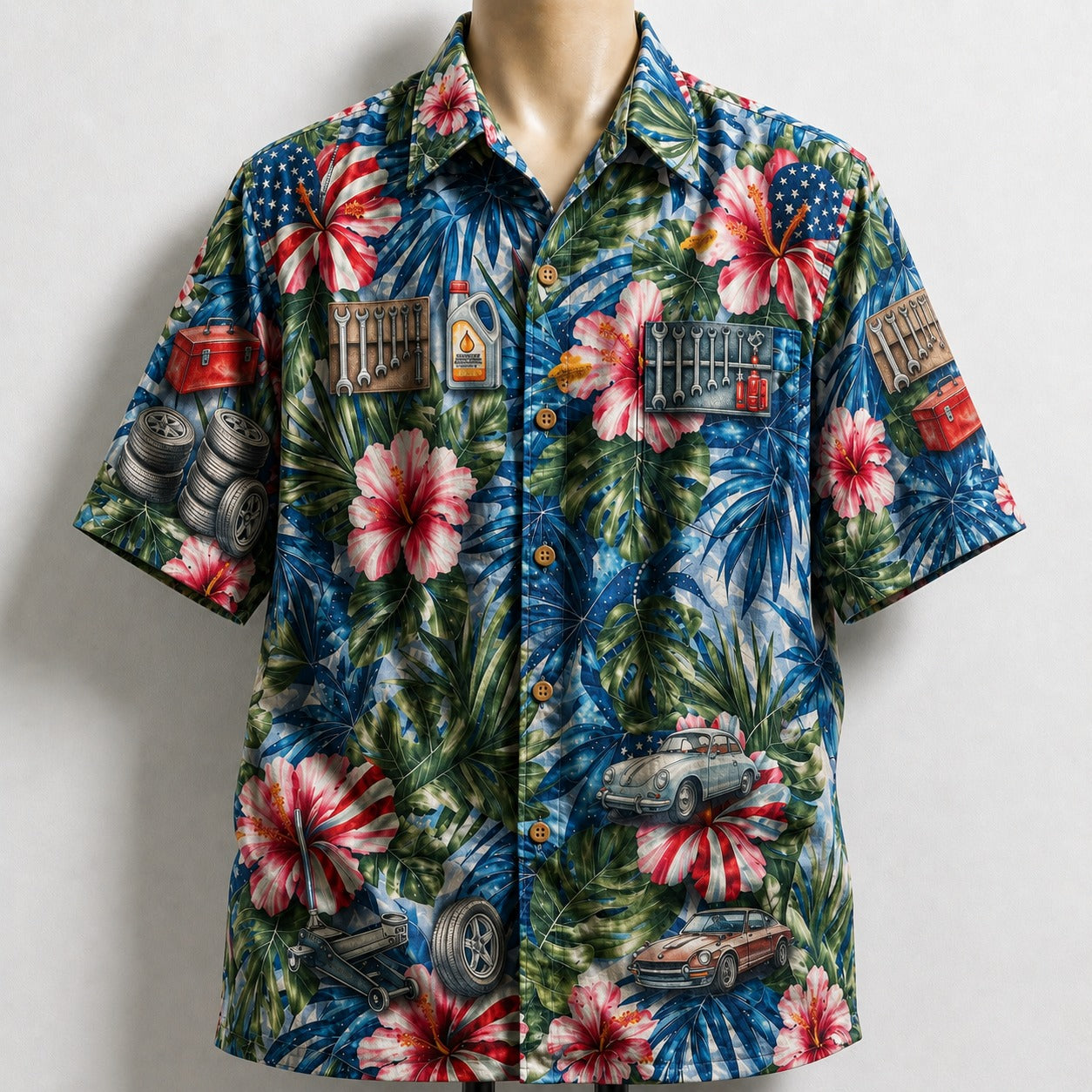 Garage Life America 4th July 250 Years Anniversary Premium Unisex Hawaiian Shirt For Men and Women
