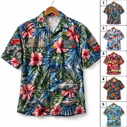 Garage Life America 4th July 250 Years Anniversary Premium Unisex Hawaiian Shirt For Men and Women