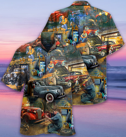 Car Fix Life Vintage - Hawaiian Shirt 