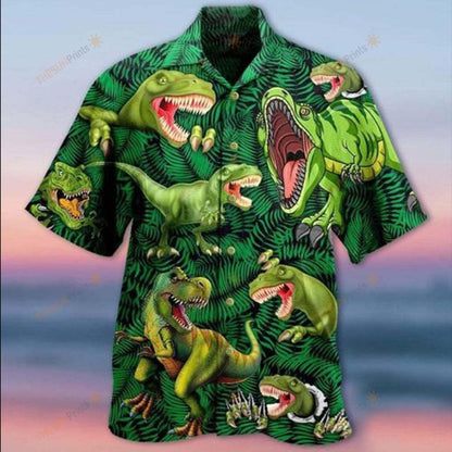Dinosaur Strong Love Life Style - Hawaiian Shirt 