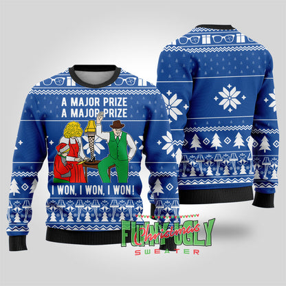 A Christmas Major Prize Funny Ugly Sweater Royal