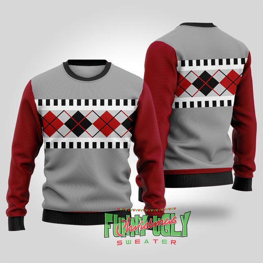 Ralphie's Costume Christmas Plaid Sweater