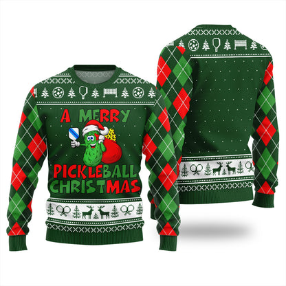 A Merry Pickleball Christmas Ugly Sweater