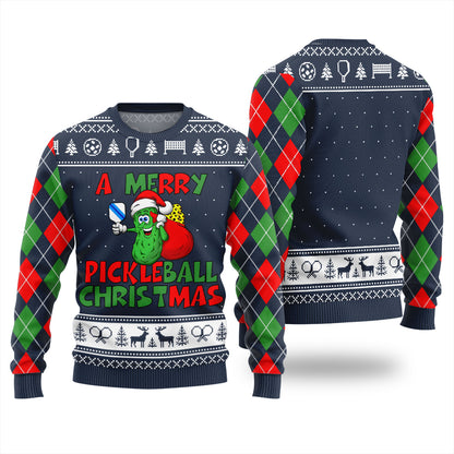 A Merry Pickleball Christmas Ugly Sweater
