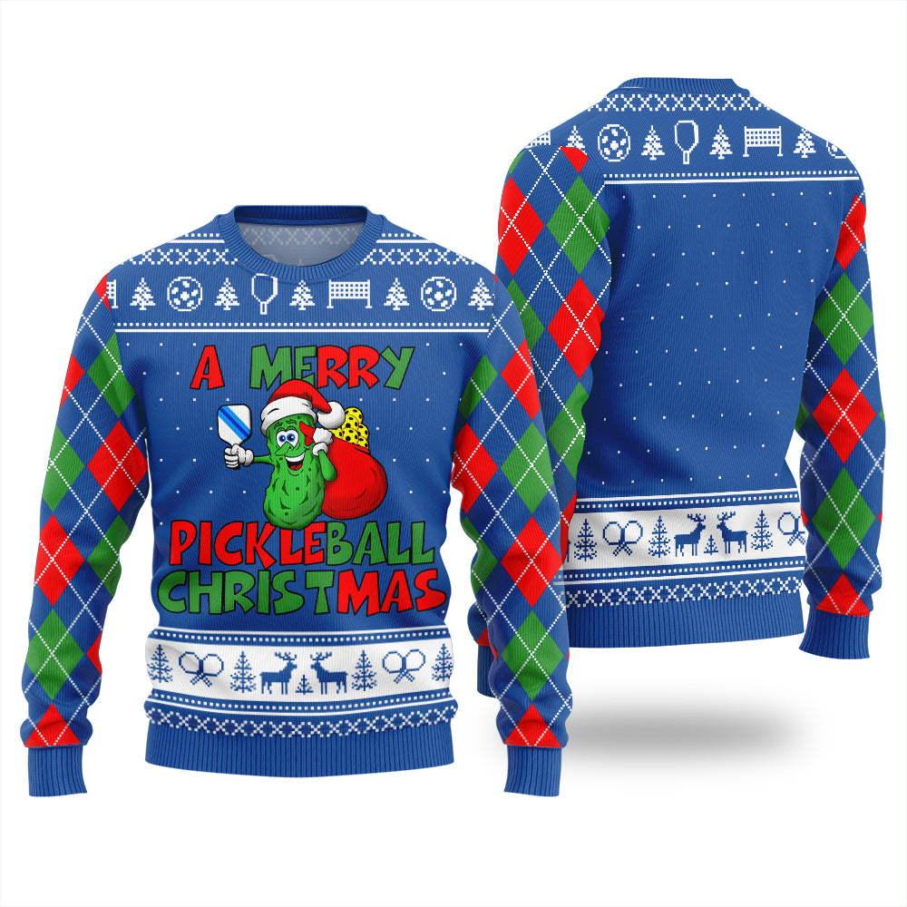 A Merry Pickleball Christmas Ugly Sweater