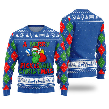 A Merry Pickleball Christmas Ugly Sweater