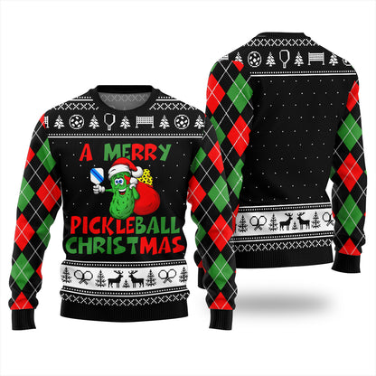 A Merry Pickleball Christmas Ugly Sweater