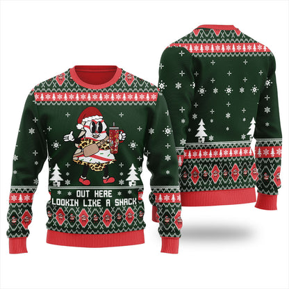 Out Here Lookin Like A Snack Women's Ugly Christmas Sweater