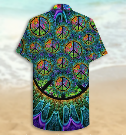 Hippie Peace Life Color - Hawaiian Shirt 