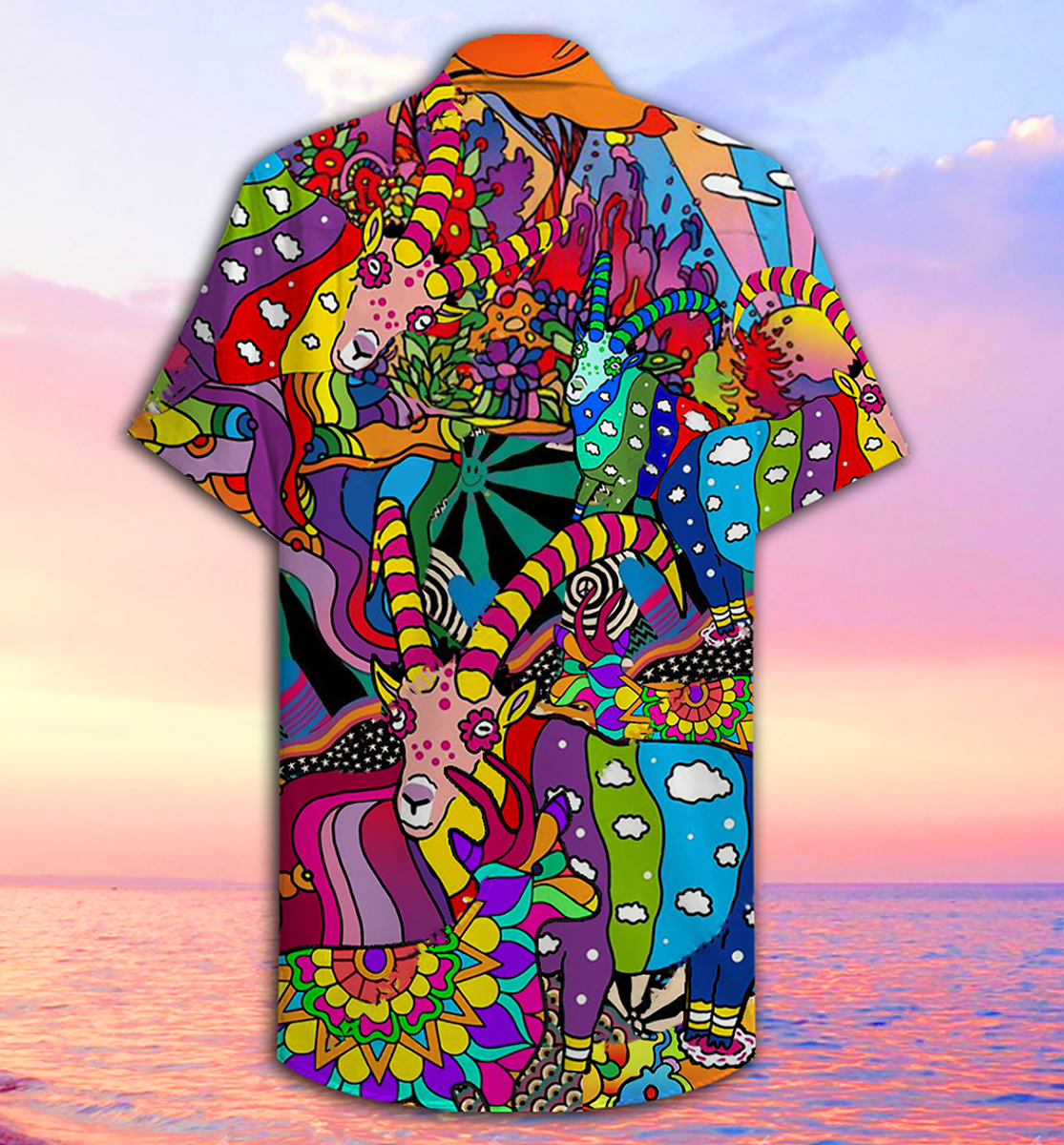 Hippie Deer Peace Love Life Color Amazing - Hawaiian Shirt 