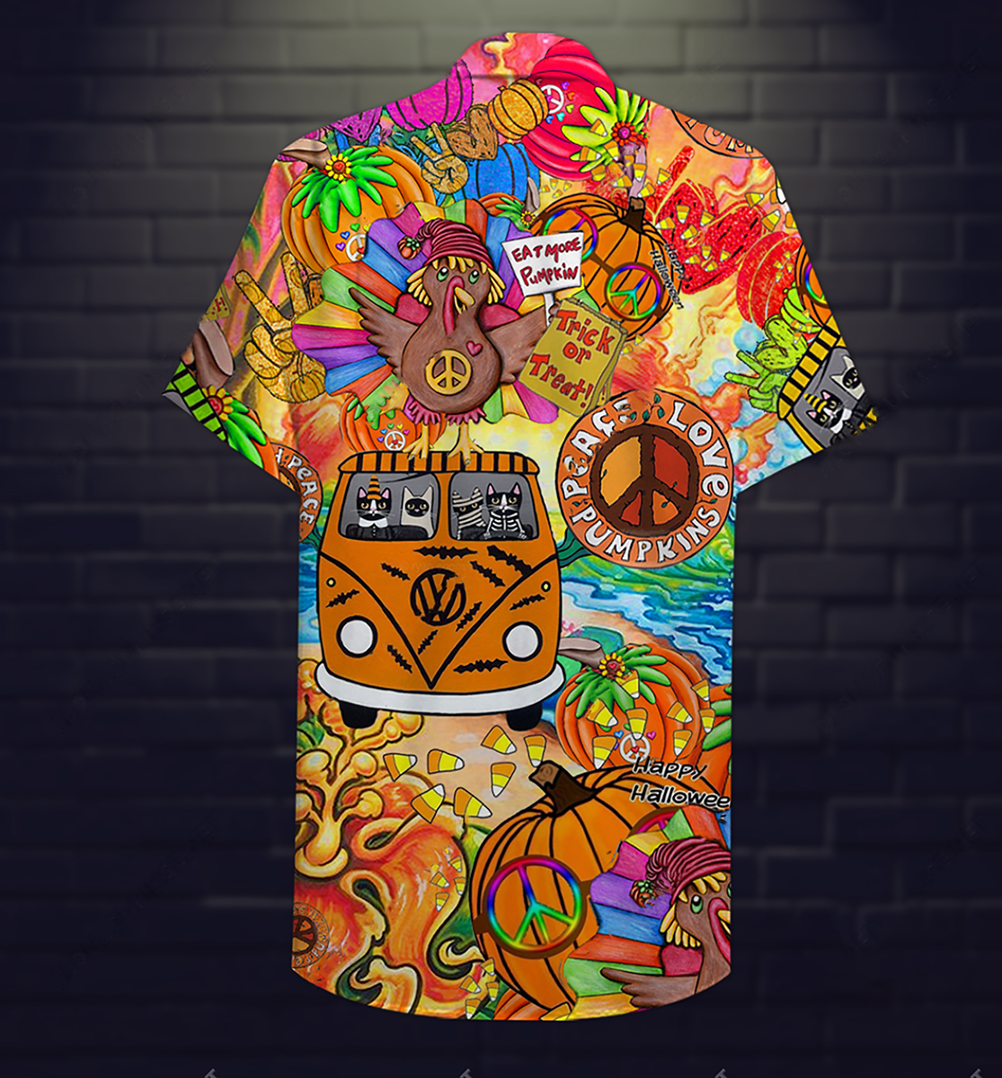Hippie Pumpkins Mix Color - Hawaiian Shirt 