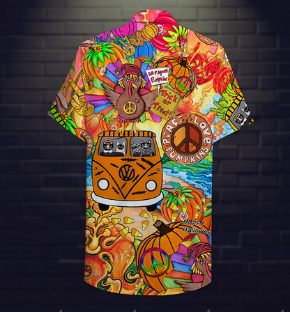 Hippie Pumpkins Mix Color - Hawaiian Shirt 