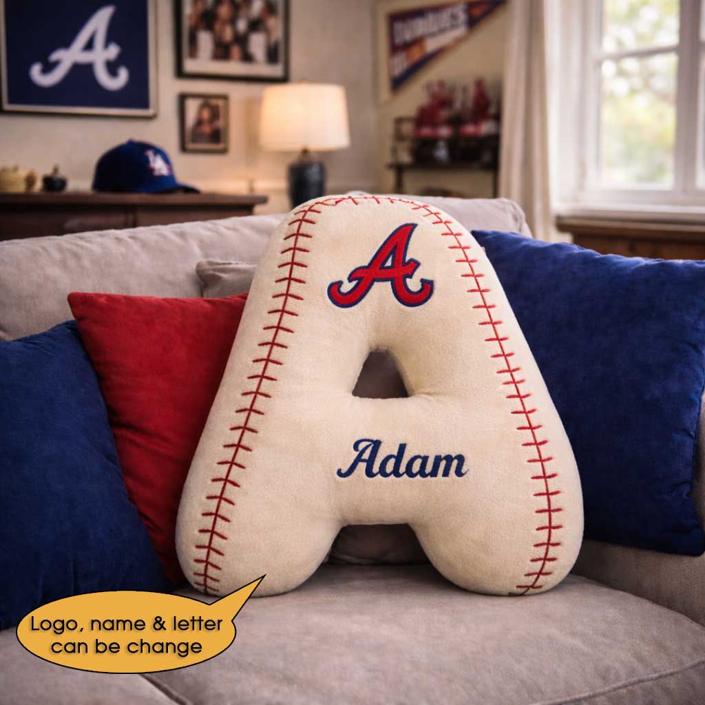 Baseball Pillow Custom Name and Logo All Teams  Irregular-Shaped Pillow Custom