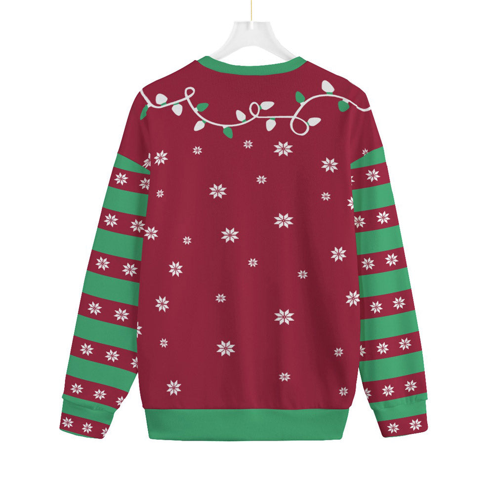 Abominable Snowman Yeti Men Big And Tall Christmas Sweater