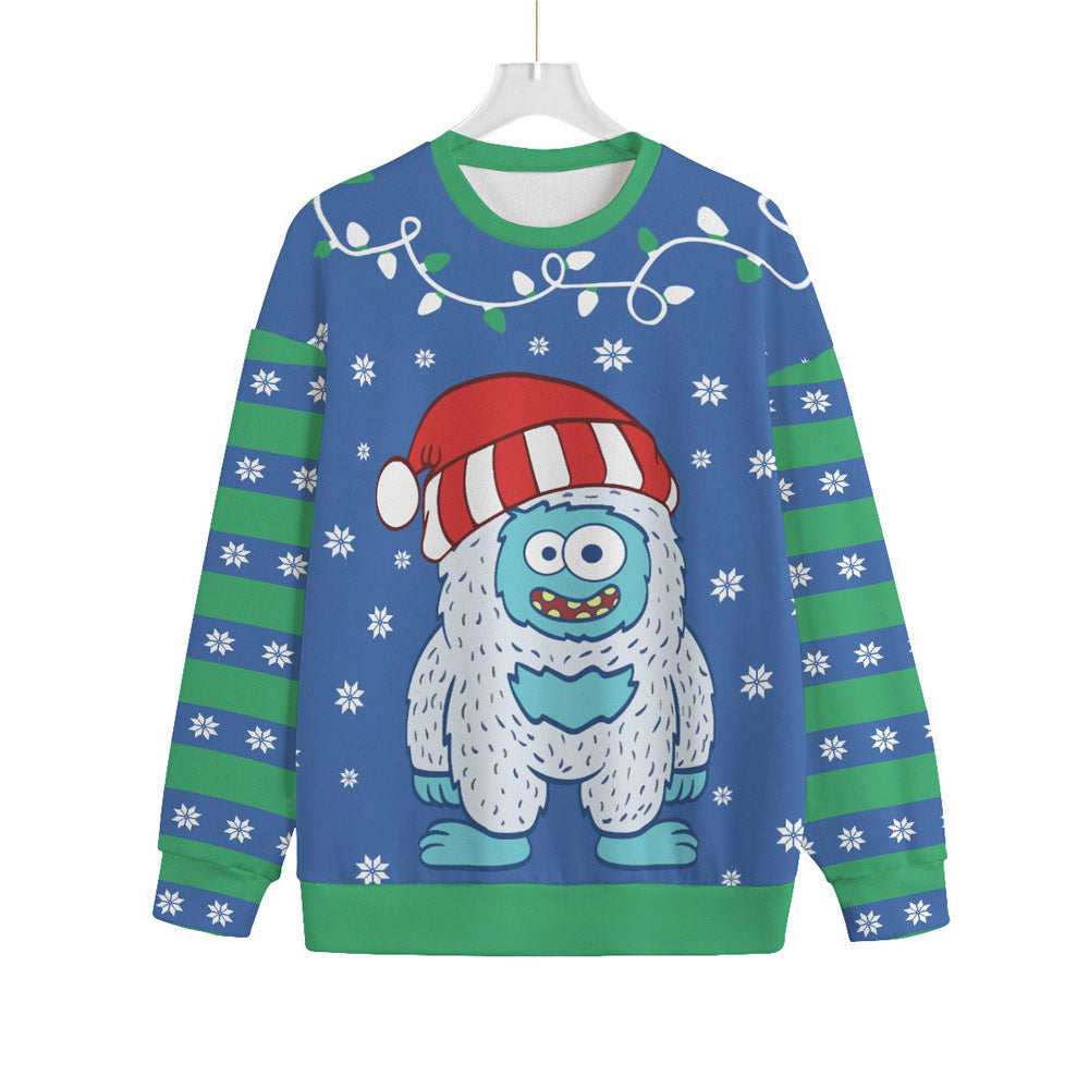 Abominable Snowman Yeti Women's Plus Size Ugly Christmas Sweater
