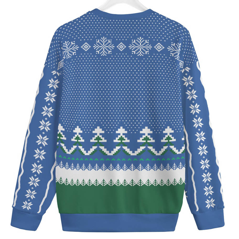 Abominable Yeti Men's Plus Size Christmas Sweater