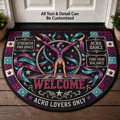 Acro Dance Personalized Half Round Mat | 5To9Vibe