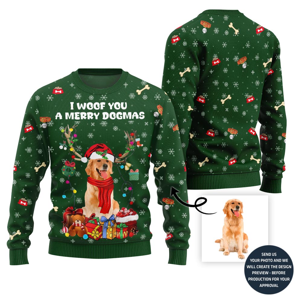 Adorable Custom Dog Ugly Christmas Sweater