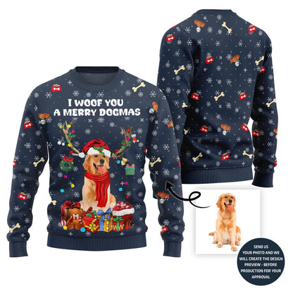 Adorable Custom Dog Ugly Christmas Sweater
