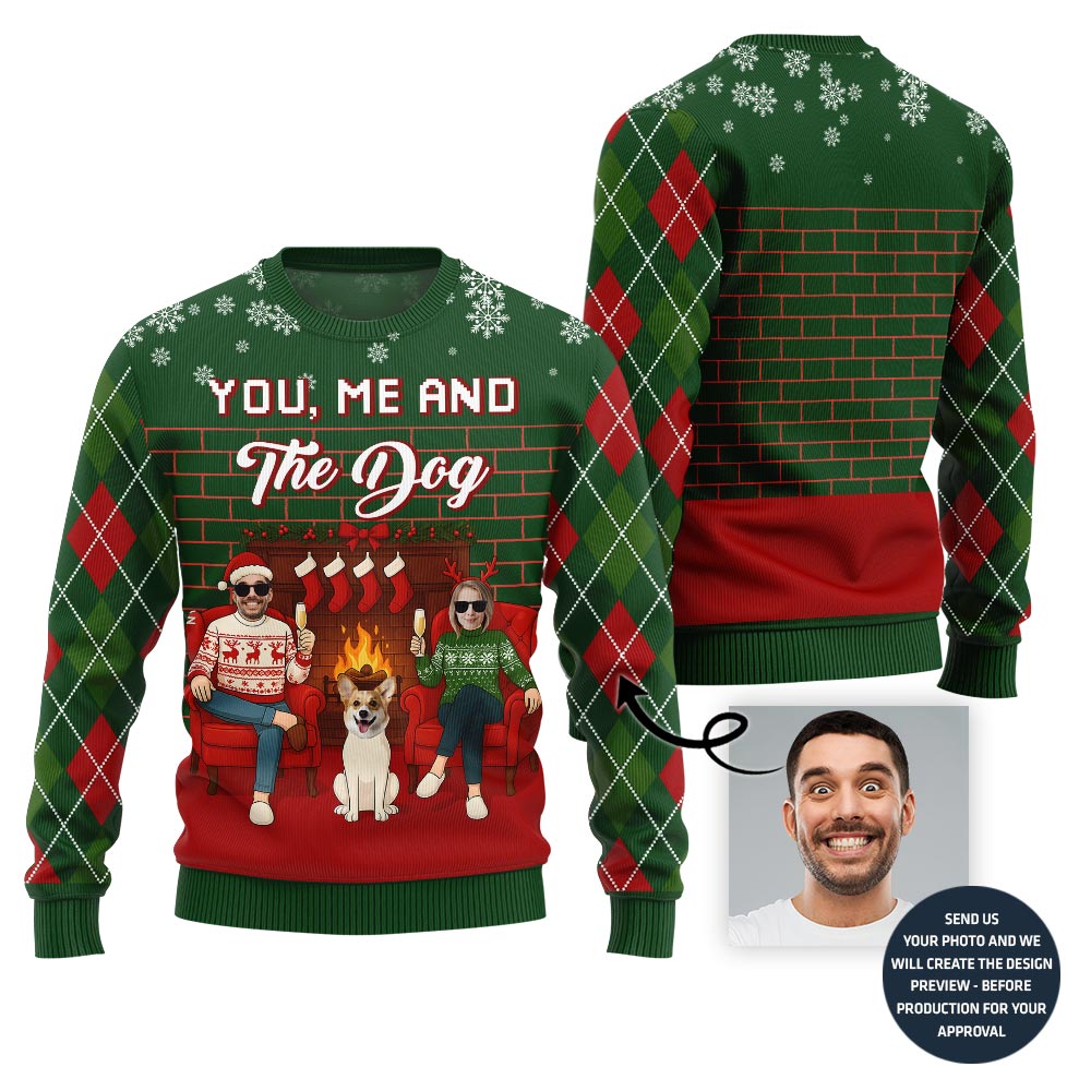 Adorable Custom Face Xmas Sweater