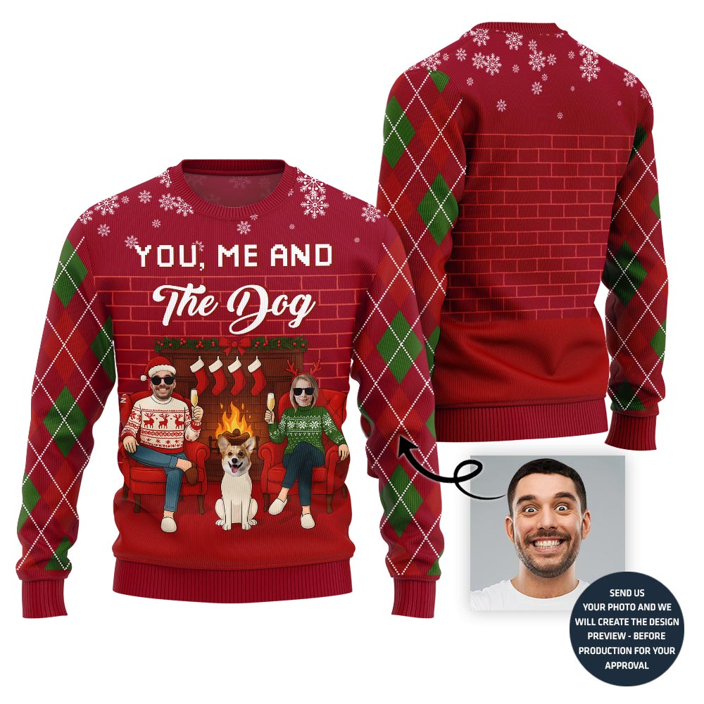 Adorable Custom Face Xmas Sweater