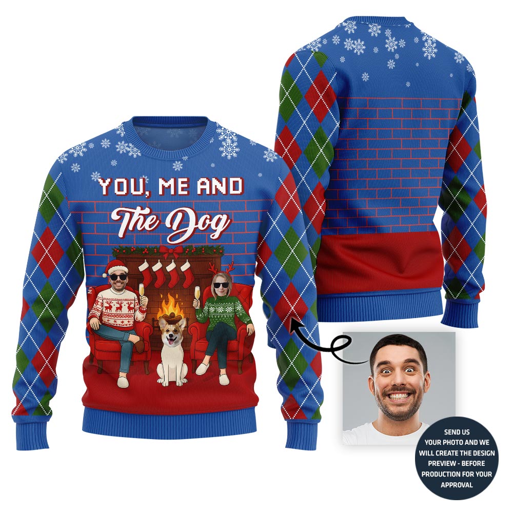 Adorable Custom Face Xmas Sweater