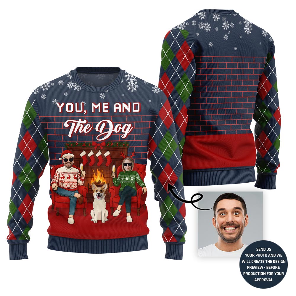 Adorable Custom Face Xmas Sweater