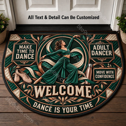 Adult Dancer Personalized Half Round Mat | 5To9Vibe