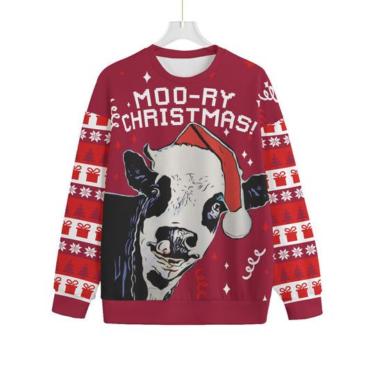 Adult's Cow Ugly Christmas Sweater Plus Size