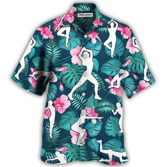Aerobics Tropical Floral - Hawaiian Shirt 
