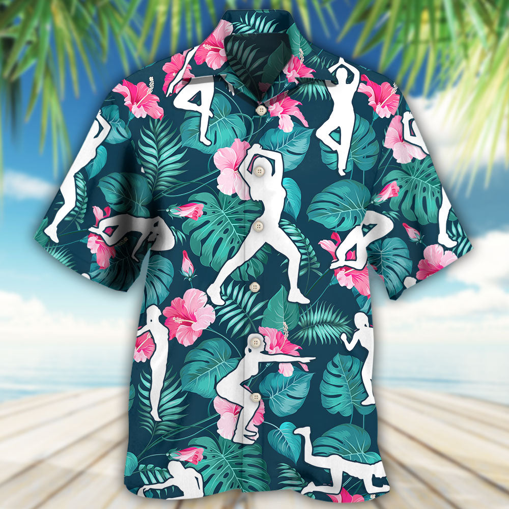 Aerobics Tropical Floral - Hawaiian Shirt 