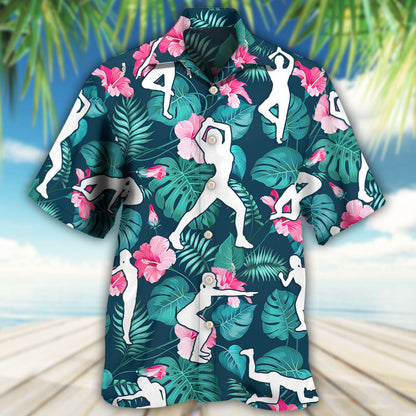 Aerobics Tropical Floral - Hawaiian Shirt 