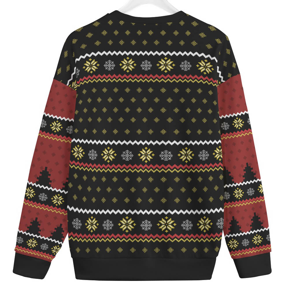 African American Santa Claus Plus Size Ugly Christmas Sweater