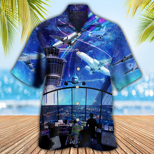 Airplane And Air Traffic Controller - Hawaiian Shirt 
