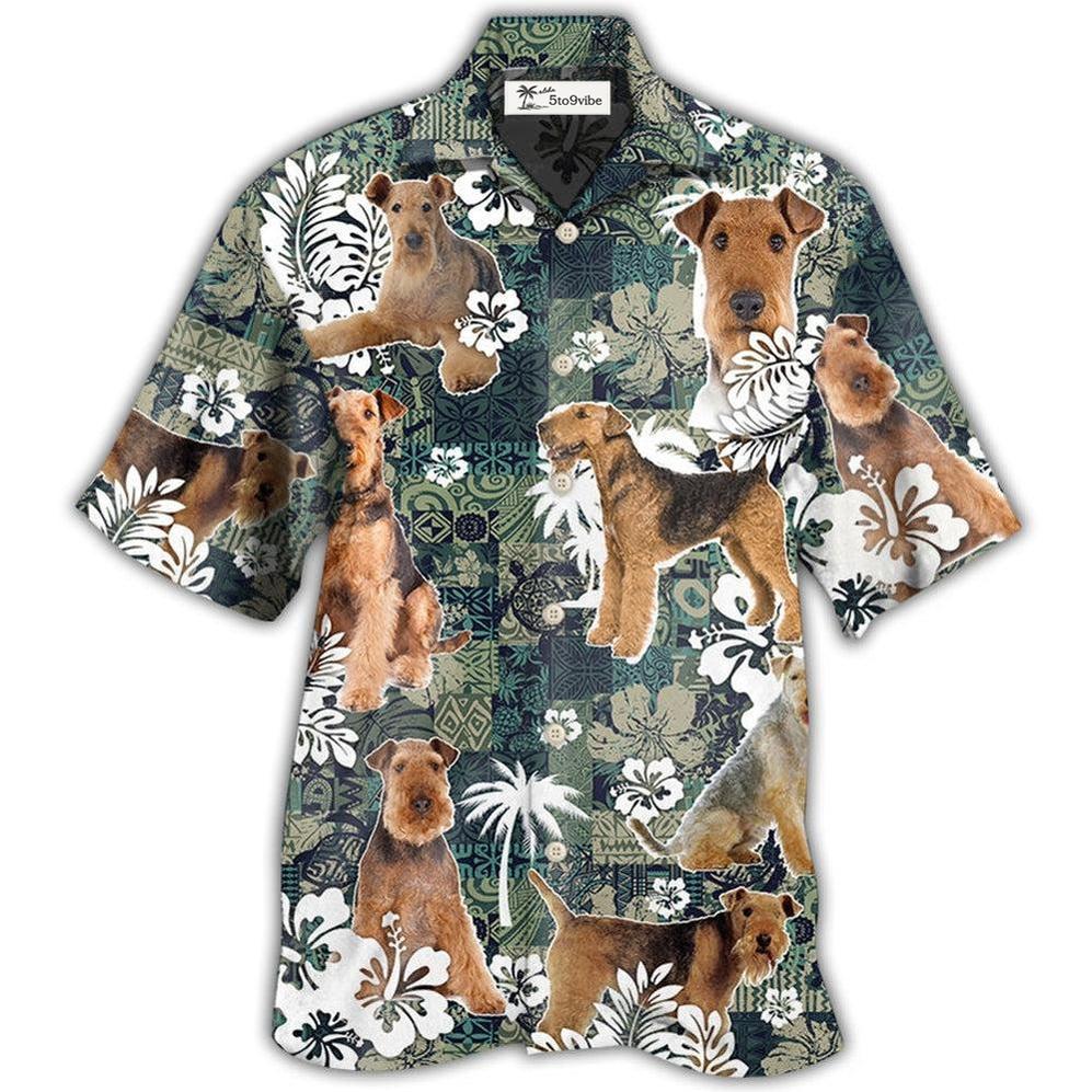 Hawaiian Shirt / Adults / S Airedale Terrier Dog Lover Tropical - Hawaiian Shirt 