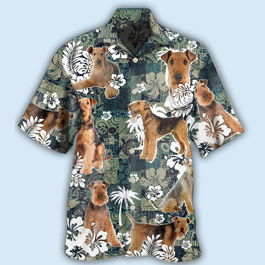 Airedale Terrier Dog Lover Tropical - Hawaiian Shirt 