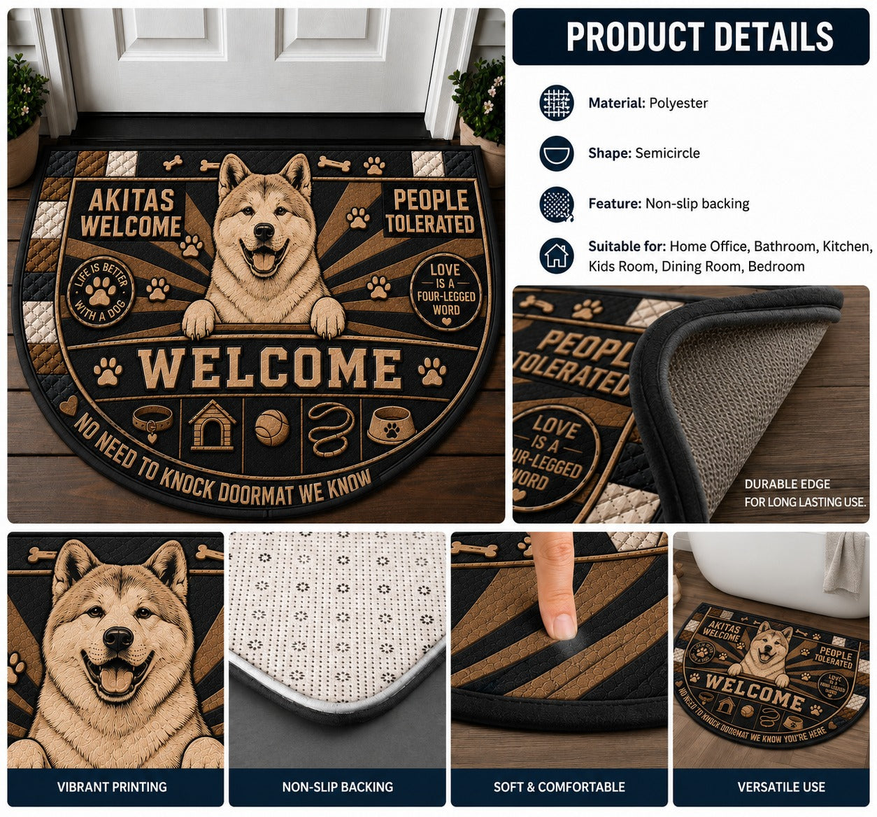 Alfombra personalizada de bienvenida premium de equipo de la MLB – Felpudo de béisbol personalizado